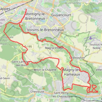 Itinéraire Bois Aigremont - Gif, distance, dénivelé, altitude, carte, profil, trace GPS
