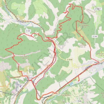 Itinéraire Recherche du soleil en Buech, distance, dénivelé, altitude, carte, profil, trace GPS