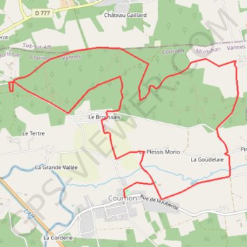 Itinéraire Circuit du Dolmen - Cournon, distance, dénivelé, altitude, carte, profil, trace GPS