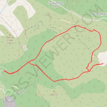Itinéraire La mare caïre, distance, dénivelé, altitude, carte, profil, trace GPS
