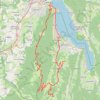 Itinéraire Le Villard Derrière - Annecy - Le Semnoz, distance, dénivelé, altitude, carte, profil, trace GPS