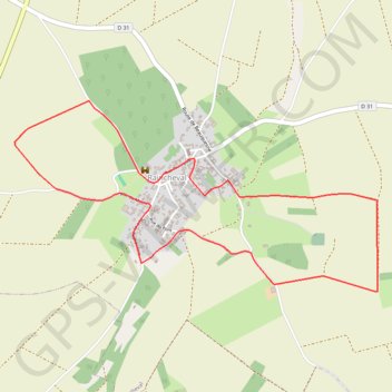 Itinéraire Circuit du château de Raincheval, distance, dénivelé, altitude, carte, profil, trace GPS