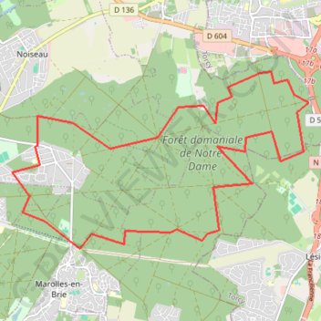 Itinéraire Marolles en Brie, distance, dénivelé, altitude, carte, profil, trace GPS