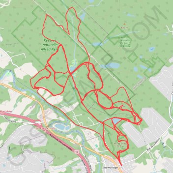 Itinéraire Nouvelles trails Prévost, distance, dénivelé, altitude, carte, profil, trace GPS