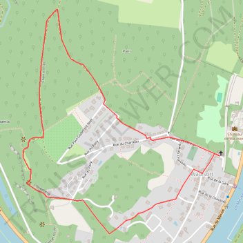 Itinéraire HASTIERE - Le Chamia, distance, dénivelé, altitude, carte, profil, trace GPS