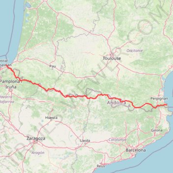 Itinéraire HRP en 21 jours de Banyuls a Hendaye, distance, dénivelé, altitude, carte, profil, trace GPS