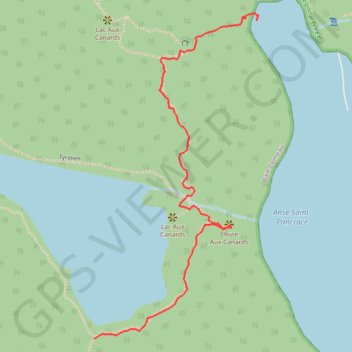 Itinéraire Sentier du bassin, distance, dénivelé, altitude, carte, profil, trace GPS