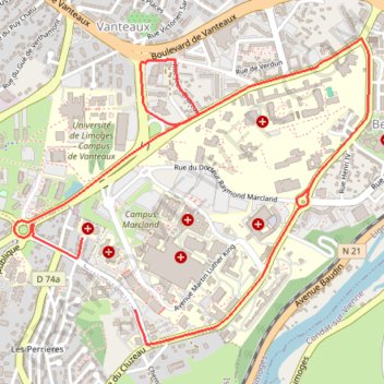 Itinéraire Track, distance, dénivelé, altitude, carte, profil, trace GPS