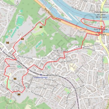 Itinéraire Machine de Marly, distance, dénivelé, altitude, carte, profil, trace GPS