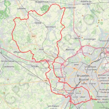 Itinéraire NW 14/4, distance, dénivelé, altitude, carte, profil, trace GPS