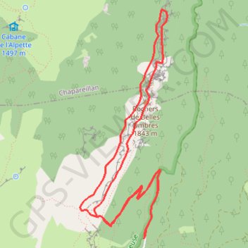 Itinéraire Rochers de Belles Ombres, distance, dénivelé, altitude, carte, profil, trace GPS
