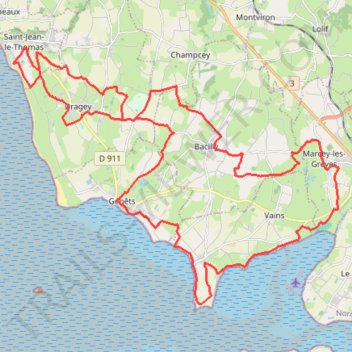Itinéraire RIB 40 km, distance, dénivelé, altitude, carte, profil, trace GPS