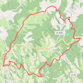 Itinéraire Le Grisard à la Croix Régis, distance, dénivelé, altitude, carte, profil, trace GPS