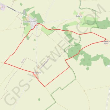 Itinéraire Une grande échappée - Montépilloy, distance, dénivelé, altitude, carte, profil, trace GPS