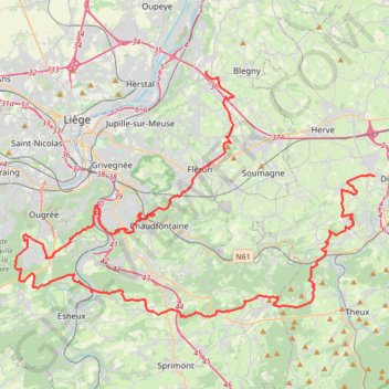 Itinéraire Tracé 002, distance, dénivelé, altitude, carte, profil, trace GPS
