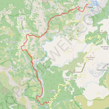 Itinéraire Rando dans le cirque de Cilaos, distance, dénivelé, altitude, carte, profil, trace GPS