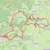 Itinéraire VTT - La randonnée de lacs et châteaux, distance, dénivelé, altitude, carte, profil, trace GPS