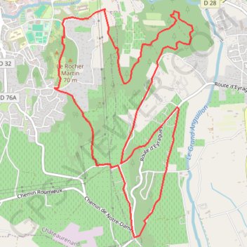 Itinéraire Randonnée Châteaurenard, distance, dénivelé, altitude, carte, profil, trace GPS