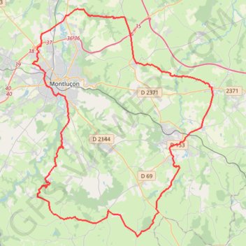 Itinéraire DOYET-RONNET-ST THERENCE-10557704, distance, dénivelé, altitude, carte, profil, trace GPS