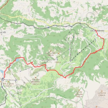 Itinéraire Randonnée du Col-de-Bretaye aux Diablerets, distance, dénivelé, altitude, carte, profil, trace GPS