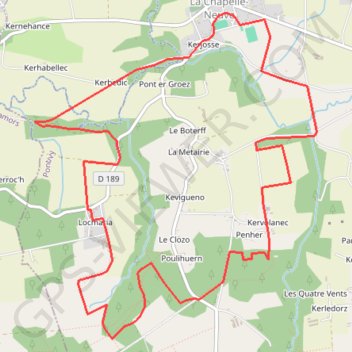 Itinéraire La vallée du Blavet - Le circuit de Floranges, distance, dénivelé, altitude, carte, profil, trace GPS
