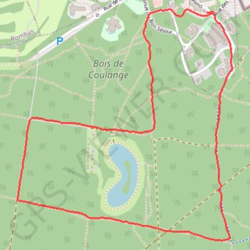 Itinéraire Amnéville, distance, dénivelé, altitude, carte, profil, trace GPS