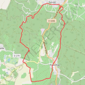 Itinéraire Le Serre du Cabrol - Pouzilhac, distance, dénivelé, altitude, carte, profil, trace GPS