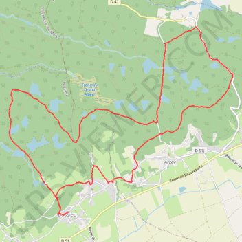 Itinéraire Bossieu (38), distance, dénivelé, altitude, carte, profil, trace GPS
