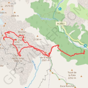 Itinéraire Pineta Punta de las Olas Soum de Ramond Baudrimont, distance, dénivelé, altitude, carte, profil, trace GPS