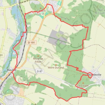 Itinéraire La Ferté-Alais Maivoisine, distance, dénivelé, altitude, carte, profil, trace GPS