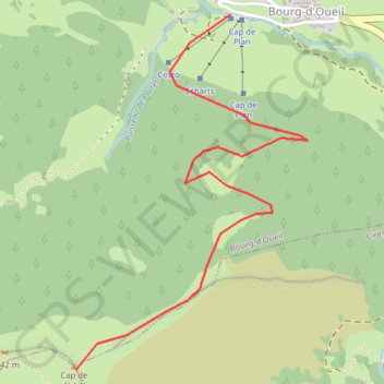 Itinéraire Cap de la Lit, distance, dénivelé, altitude, carte, profil, trace GPS