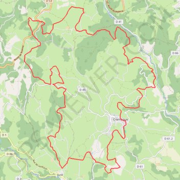 Itinéraire Pays d'Urfé - Crémeaux, distance, dénivelé, altitude, carte, profil, trace GPS