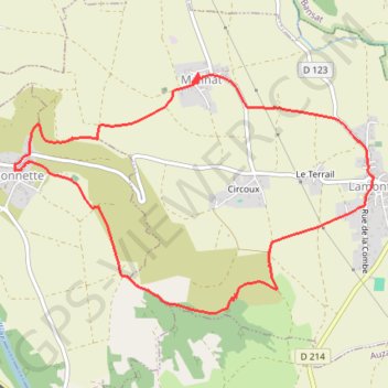 Itinéraire Notre-Dame de Mailhat - Orsonnette, distance, dénivelé, altitude, carte, profil, trace GPS