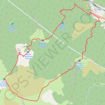 Itinéraire Pic de Bourbourou, distance, dénivelé, altitude, carte, profil, trace GPS