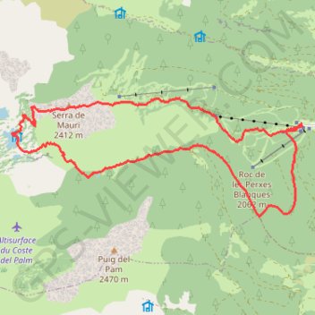 Itinéraire Formiguères-Camporells, distance, dénivelé, altitude, carte, profil, trace GPS