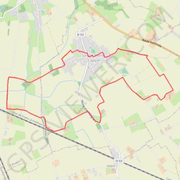 Itinéraire Les Sources de la Peene - Sainte-Marie-Cappel, distance, dénivelé, altitude, carte, profil, trace GPS