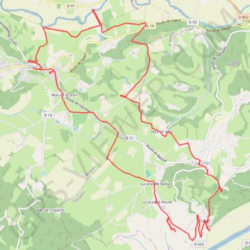 Itinéraire Boucle de Faycelles via Béduer, distance, dénivelé, altitude, carte, profil, trace GPS