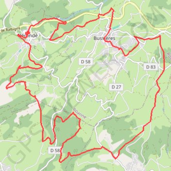 Itinéraire Montagnes du Matin - Néronde, distance, dénivelé, altitude, carte, profil, trace GPS