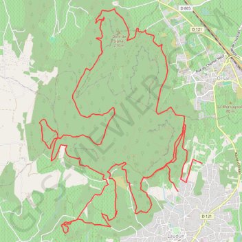 Itinéraire Camp de César, distance, dénivelé, altitude, carte, profil, trace GPS