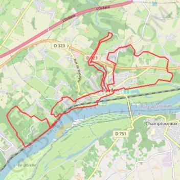 Itinéraire Entre Havre et Loire, distance, dénivelé, altitude, carte, profil, trace GPS