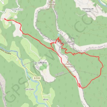 Itinéraire Pas de l'Allier, distance, dénivelé, altitude, carte, profil, trace GPS