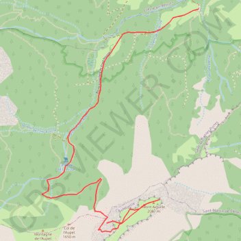 Itinéraire Mont Aiguille, distance, dénivelé, altitude, carte, profil, trace GPS