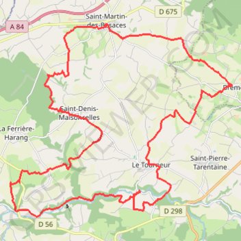 Itinéraire La petite Besace - Saint-Martin-des-Besaces, distance, dénivelé, altitude, carte, profil, trace GPS