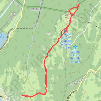 Itinéraire Dent de Vaulion, distance, dénivelé, altitude, carte, profil, trace GPS