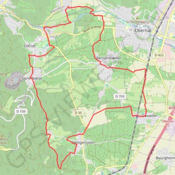 Itinéraire Rando des Myrtilles, distance, dénivelé, altitude, carte, profil, trace GPS