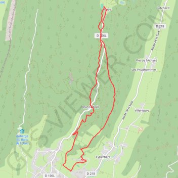 Itinéraire La forêt de Gève et des Sabots, distance, dénivelé, altitude, carte, profil, trace GPS