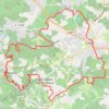 Itinéraire 25km rando vendange, distance, dénivelé, altitude, carte, profil, trace GPS