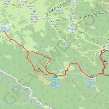 Itinéraire PR56 QGIS-3, distance, dénivelé, altitude, carte, profil, trace GPS
