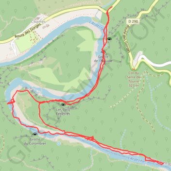 Itinéraire Revaou-Charmassonnet (Ardeche), distance, dénivelé, altitude, carte, profil, trace GPS