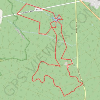 Itinéraire La mare aux Evées, distance, dénivelé, altitude, carte, profil, trace GPS